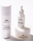 Karee Hays skincare products bundle set including Clear Cleanse, Clear Toning Pads and Prebiotic Peptide Serum