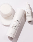 Karee Hays skincare products set including Clear Cleanse, Clear Toning Pads and Prebiotic Peptide Serum
