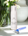 Karee Hays skincare products including a Hydra Cleanse Foamy and Signature Razor
