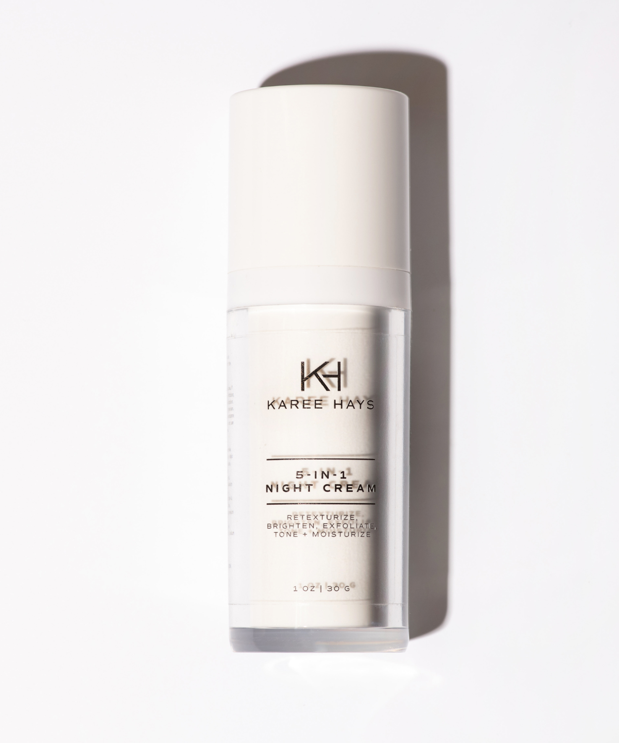 KH Night Cream On White Background