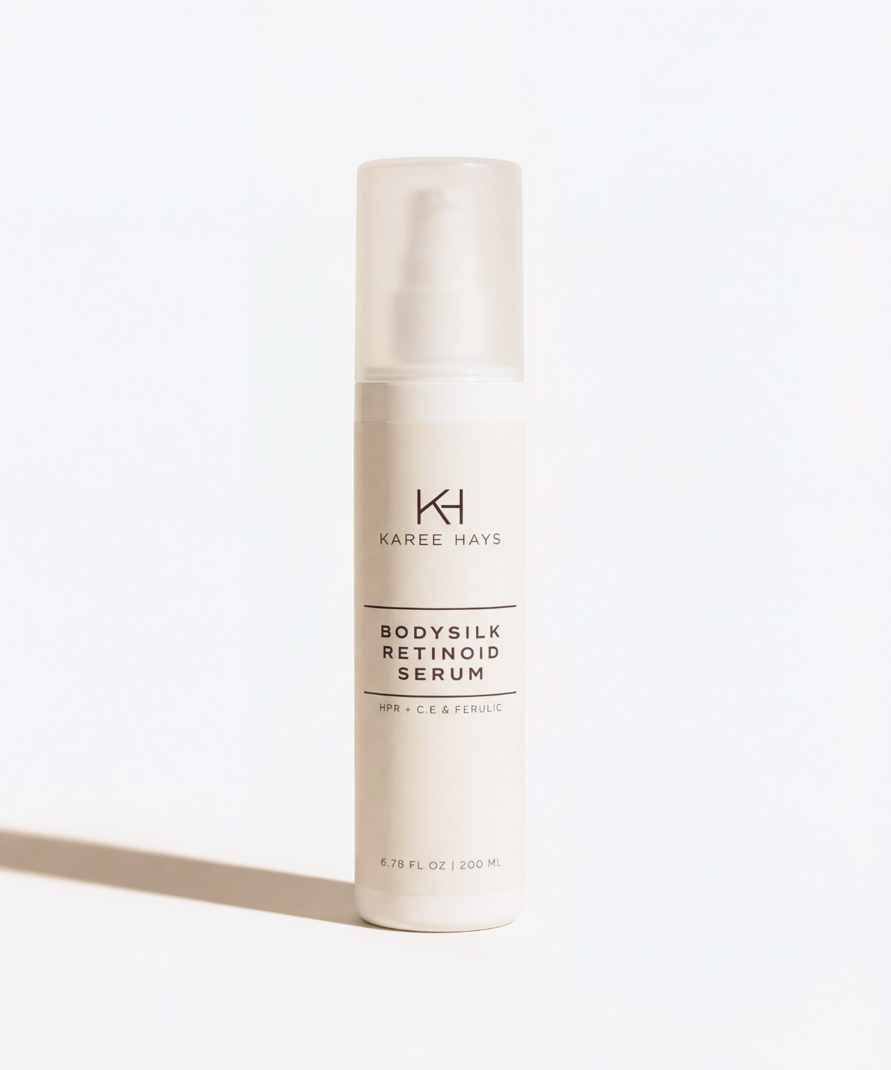 Body Serum on White Background