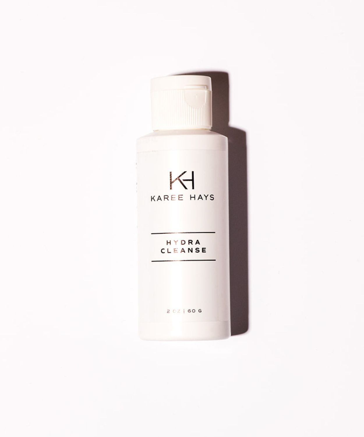 Karee Hays Hydra Cleanse skincare bottle on a white background