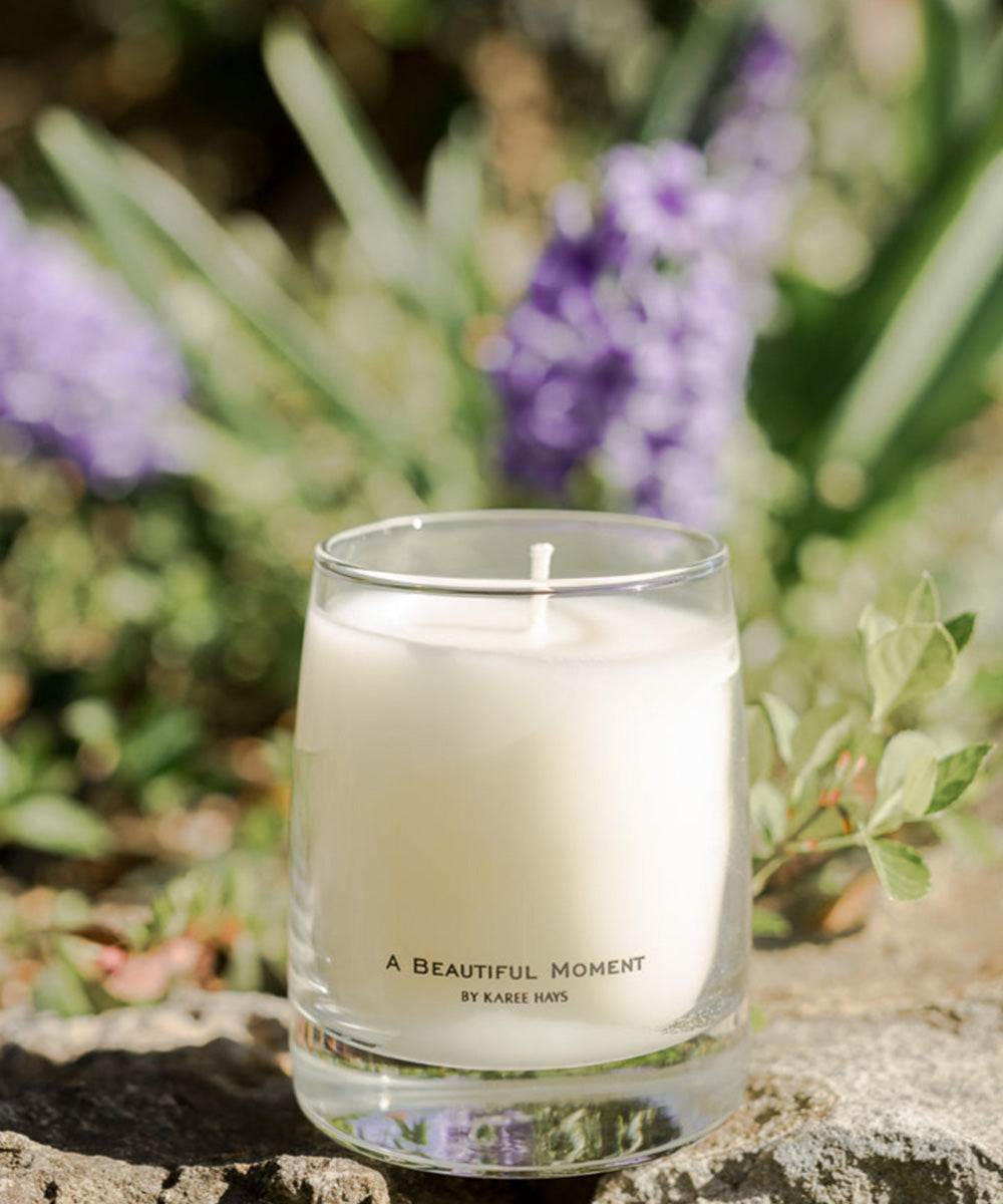 A Beautiful Moment Candle Outside